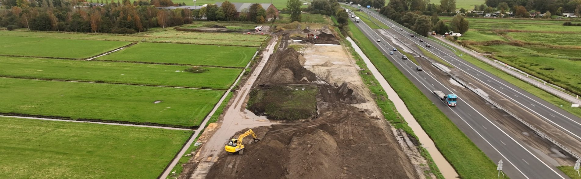 aanleggen grondwal Oostwold